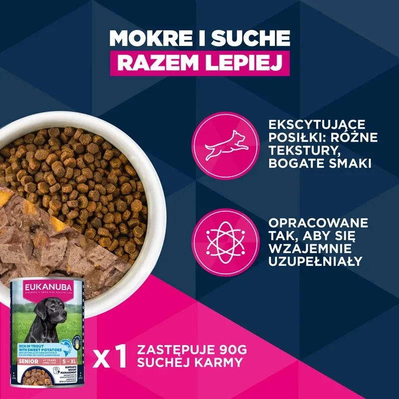 Sausas šunų ėdalas EUKANUBA Mature Small Chicken 3 kg – suaugusiems mažų veislių šunims