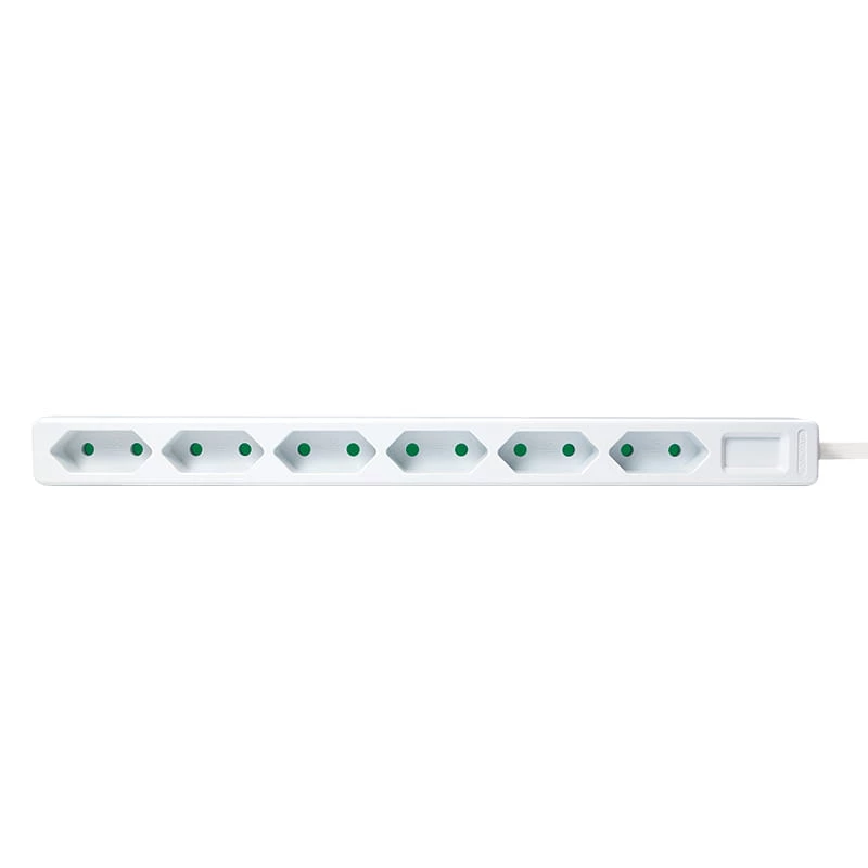 Prailginimo laidas LogiLink LPS231 1,5 m 6 lizdų vidaus naudojimui baltas