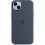 Silicone dėklas Apple iPhone 14 Plus MagSafe Storm Blue