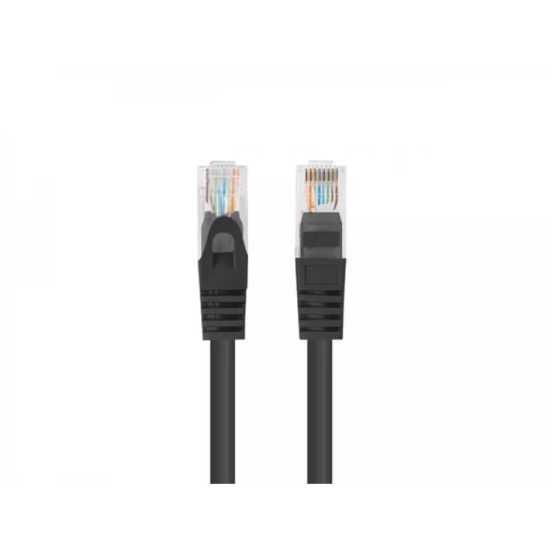 PATCHCORD Cat.6 UTP 3M Juodas FLUKE IŠTESTAS LANBERG 10 VNT. PAKUOTĖ