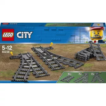 LEGO City 60238 – geležinkelio iešmas ir priedai