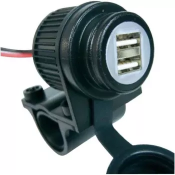 Albrecht 73700 lauko įkroviklis GPS, išmaniesiems telefonams, 12-18V, 5V, 2 USB