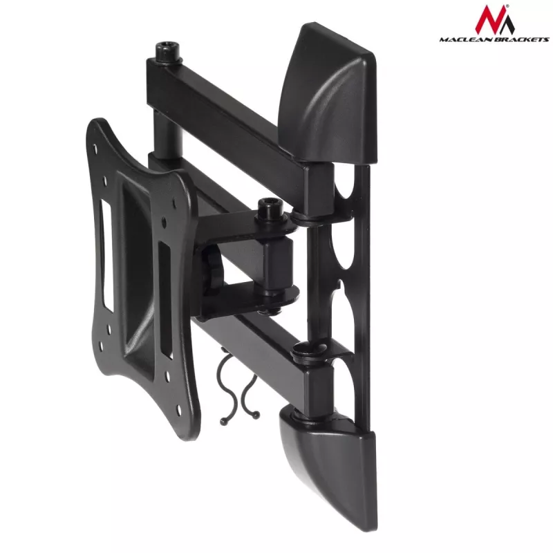Sieninis TV/monitoriaus laikiklis MACLEAN MC-719, iki 68,6 cm (27 colių), 15 kg, VESA 100x100, juodas