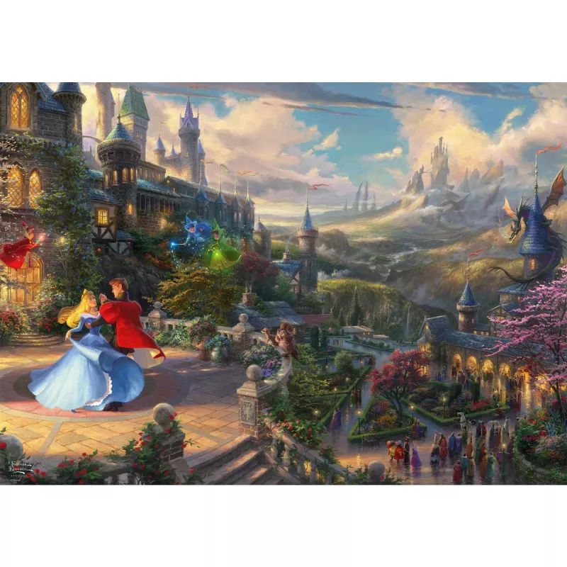 Dėlionė Schmidt Spiele Thomas Kinkade Studios Disney Dreams Collections Miegančioji gražuolė 1000 vnt.