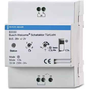 BUSCH JAEGER 83330 perjungimo pavara – montavimui ant DIN bėgelio – IP20 – balta – CE – RoHS – 350 W