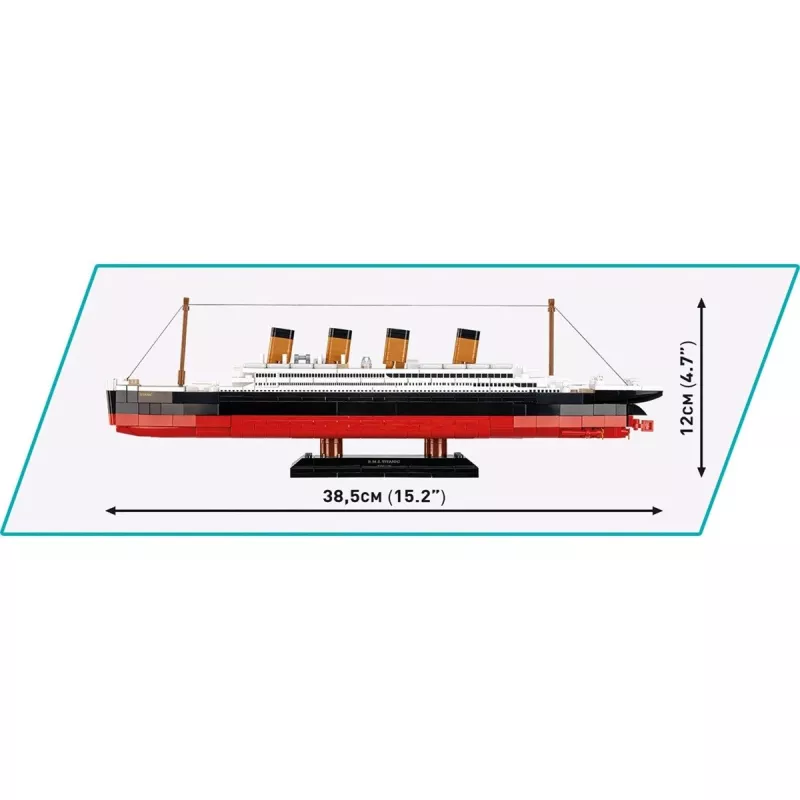 Konstruktorius Cobi R.M.S. Titanic modelis 593 detalės COBI-1680 – mastelio modelio statybiniai blokeliai