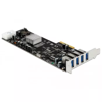 DeLOCK 89365 vidinė sąsajos plokštė, USB 3.2 Gen 1, PCIe, 4 išoriniai prievadai