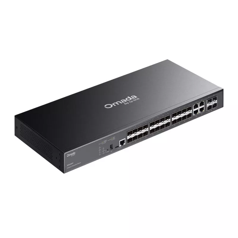 TP-LINK Omada Switch 24x GE SG5428XF – tinklo jungiklis, 0,1 Gbps