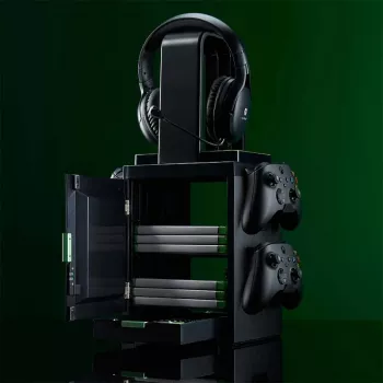 Numskull Games Oficialus Xbox žaidimų laikiklis diskams, juodas, laidinis