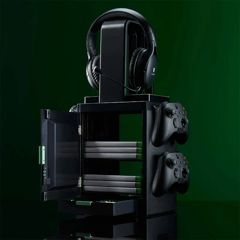 Numskull Games Oficialus Xbox žaidimų laikiklis diskams, juodas, laidinis