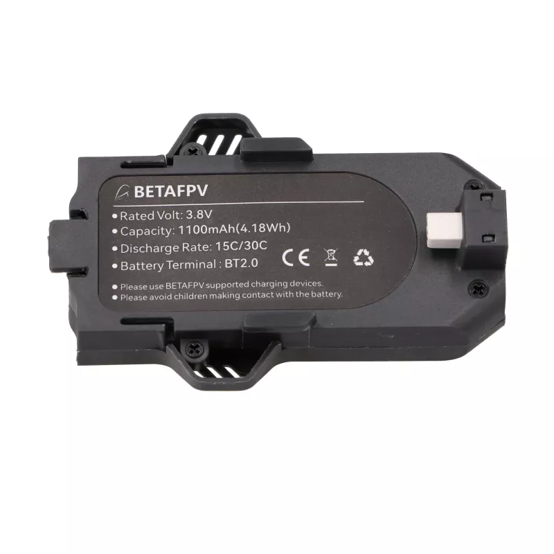 Aquila16 BetaFPV dronų akumuliatorių rinkinys 15C 1100mAh 2 vnt., 3,8V
