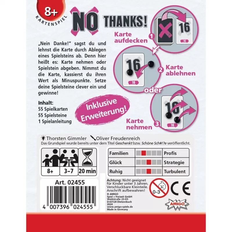 Kortų žaidimas „No Thanks!“ (AMIGO)