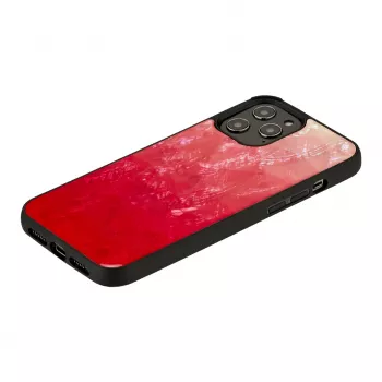 Apsauginis dėklas iKins Apple iPhone 12 Pro Max – Pink Lake su juodais akcentais