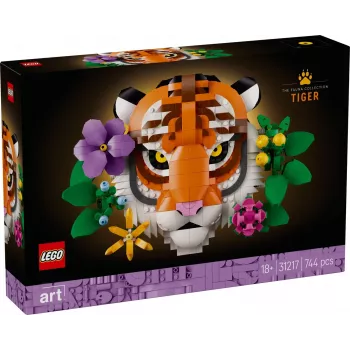 Konstruktorius LEGO Art Fauna Collection Tigras 31217 – pastatomas tigro modelis