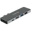 Canyon DS-5 USB 2.0 Type-C pilkos spalvos SD kortelių skaitytuvas 60 Hz
