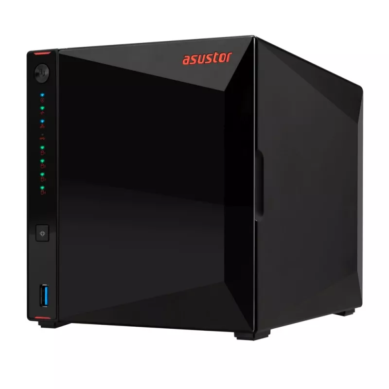 Asustor AS5404T NAS / saugojimo serveris Intel® Celeron® N5105 4 GB DDR4 0 TB ADM juodas