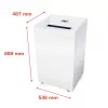 HSM Pure 630 popieriaus smulkintuvas, 130 l, 3,9 mm