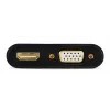 Gembird A-HDMIM-HDMIFVGAF-01 adapteris HDMI kištukas–HDMI lizdas + VGA lizdas su garsu ir papildomu maitinimo lizdu