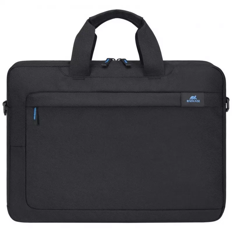 Portfelis Rivacase 8036 40,6 cm 16 colių Juodas Nešimo rankena Pečių diržas