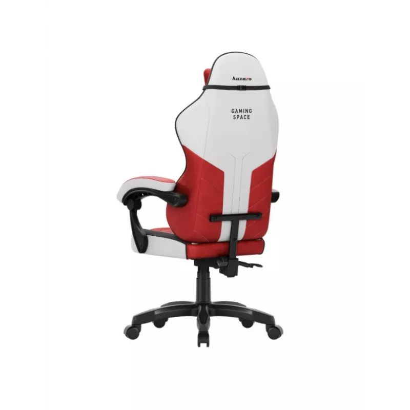 Gaming kėdė Huzaro Force 2.7 Red – lenktyninio stiliaus ergonomiška sėdynė su reguliuojamomis porankiais, pakreipimu ir aukščio reguliavimu