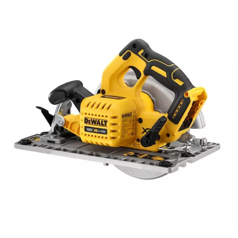 DEWALT 18V XR bešepetėlis 184 mm diskinis pjūklas su bėgelio sistema