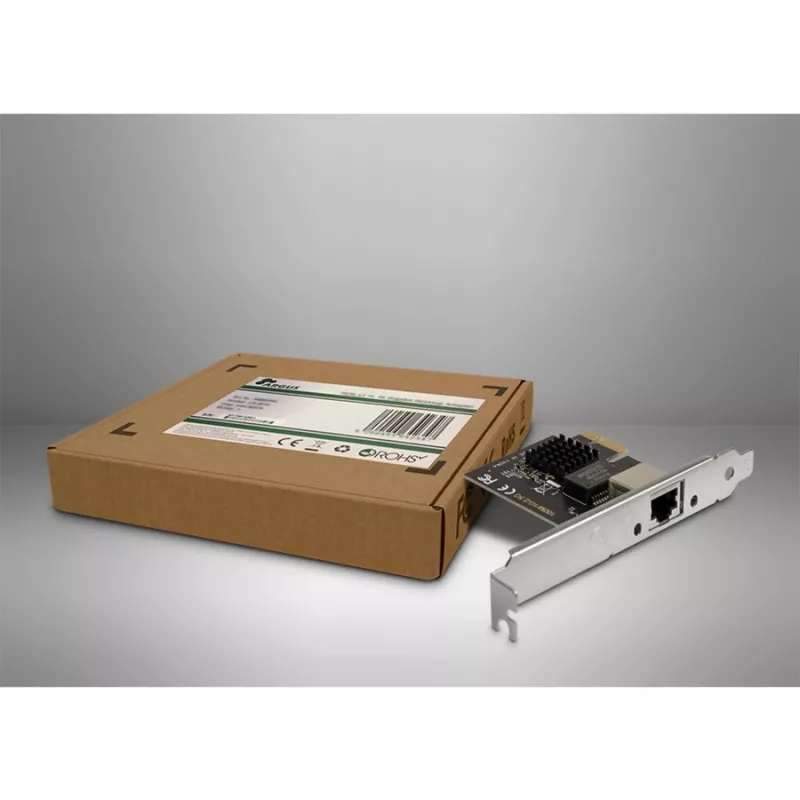 Inter-Tech ST-7266 PCIe tinklo plokštė 2.5G RJ45, pasyvus aušinimas