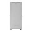 Stovimas serverio stovas LANBERG FF01-8047-12SL 47U 800x1000 mm pilkas su priekinėmis ir galinėmis stiklinėmis durelėmis bei vieta LCD ekranui