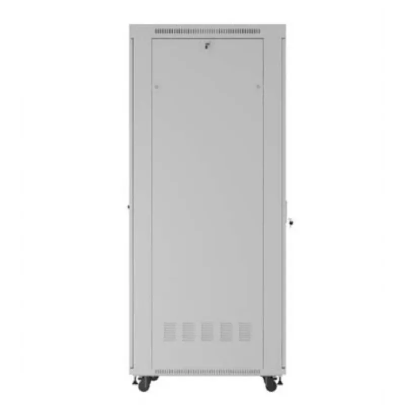 Stovimas serverio stovas LANBERG FF01-8047-12SL 47U 800x1000 mm pilkas su priekinėmis ir galinėmis stiklinėmis durelėmis bei vieta LCD ekranui