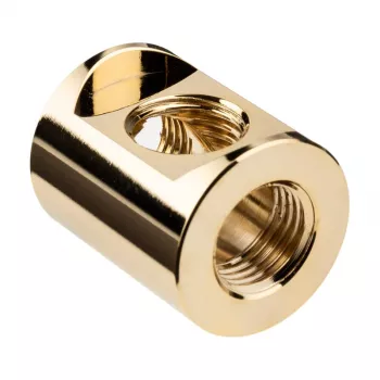 EK-Quantum Torque Splitter 3F T Gold – Žalvarinis auksinis skirstytuvas 28 mm aukščio, 23 mm skersmens