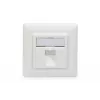 Digitus sieninė plokštelė Keystone moduliams, vokiško tipo, vidurinė plokštelė 50x50 mm, rėmelis 80x80 mm | DN-93811