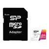 „Silicon Power“ 64GB microSDXC UHS-I Class 10 V10 A1 atminties kortelė – 100 MB/s