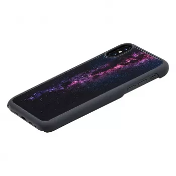 iKins apsauginis dėklas iPhone XS / iPhone XS Max — milky way juodas
