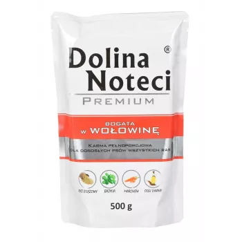 DOLINA NOTECI Premium Rich in beef - Šlapias ėdalas šunims - 500 g