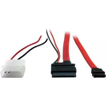 Inter-Tech SATA adapteris - Slimline SATA prie vidinio maitinimo šaltinio, 4 kontaktų, SATA - 15 cm - Raudonas (88885323)
