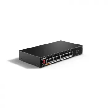 Dahua Technology PoE SF1008LP nevaldomas L2 Fast Ethernet (10/100) Power over Ethernet (PoE) jungiklis juodas