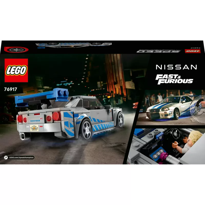 LEGO 76917 Speed Champions 2 Fast 2 Furious Nissan Skyline GT-R (R34) Automobilis