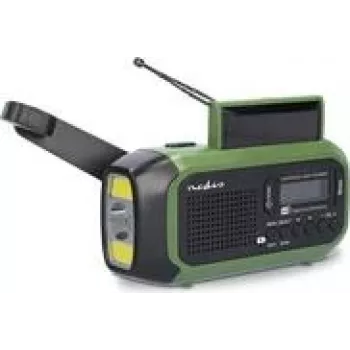 Nedis RDDBCR2000GN avarinis radijas DAB+, UKW, FM, žaliai juoda