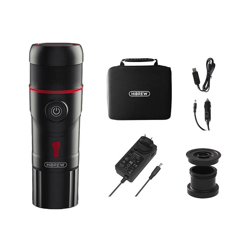Nešiojamas kavos aparatas 3-in-1 su dėklu HiBREW H4-premium 80W