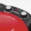Picos kepimo aparatas G3FERRARI G10032 — 1200 W, akmens kepimo paviršius, iki 400 °C, 31 cm pica, mechaninis laikmatis, raudonas