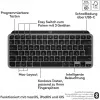 Klaviatūra Logitech MX Keys Mini For Mac QWERTZ vokiška juoda pilka