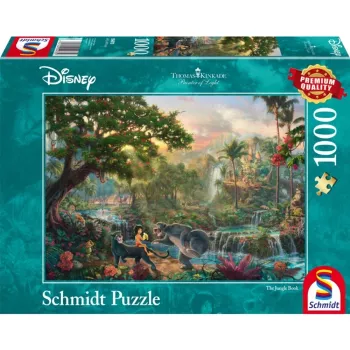 Dėlionė Schmidt Spiele 4059473 – 1000 detalių, „Junglų knyga“ animaciniai piešiniai, 693 mm plotis
