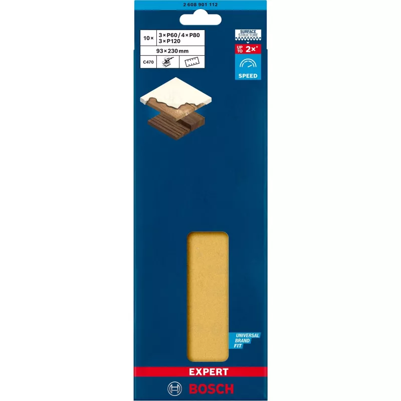 Šlifavimo lapas Bosch EXPERT 2608901112 93x230 mm – 10 vnt. pakuotė