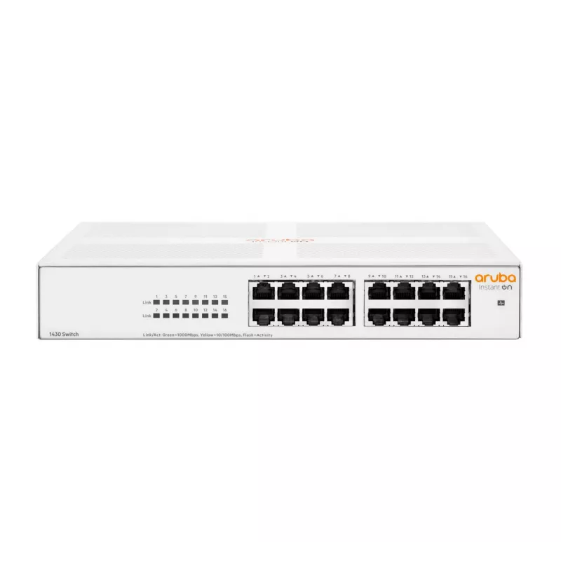 Aruba Instant On 1430 16G nevaldomas L2 Gigabit Ethernet (10/100/1000) jungiklis 1U baltas