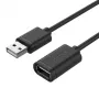 UNITEK Y-C450GBK USB laidas 2 m USB 2.0 USB A Juodas