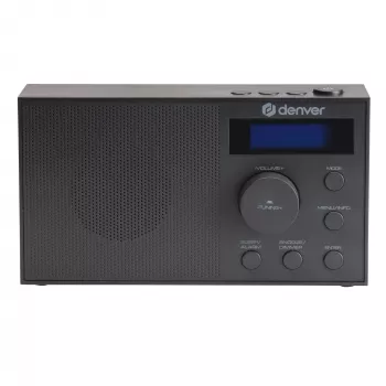 Radijas DENVER DAB-51B — DAB+/FM/AM kompaktiškas skaitmeninis radijas, juodas