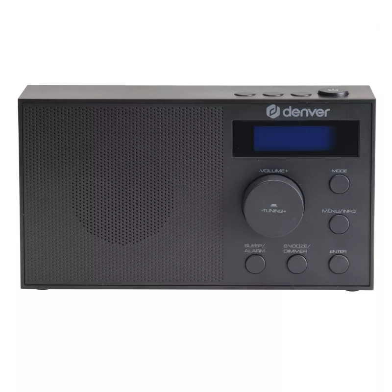 Radijas DENVER DAB-51B — DAB+/FM/AM kompaktiškas skaitmeninis radijas, juodas