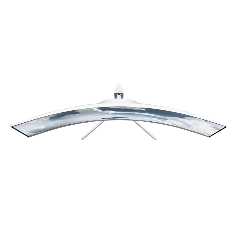 Išlenktas monitorius Arozzi Nova 49 colių (124,5 cm) Dual QHD 5120×1440 LED VA, 32:9, 4 ms, USB šakotuvas, garsiakalbiai, baltas
