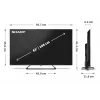 Sharp 43HP6265E Televizorius Google UHD Juodas
