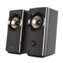 Kolonėlės CREATIVE T60 2.0 kompaktiniai Hi-Fi staliniai garsiakalbiai su aiškiu dialogu ir erdviniu garsu Sound Blaster, SmartComms Kit, USB-C garso ir mikrofono bei ausinių prievadais B