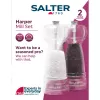 Druskos ir pipirų malūnėlių rinkinys Salter BW12949EU7, skaidrūs korpusai, rankinis malimas